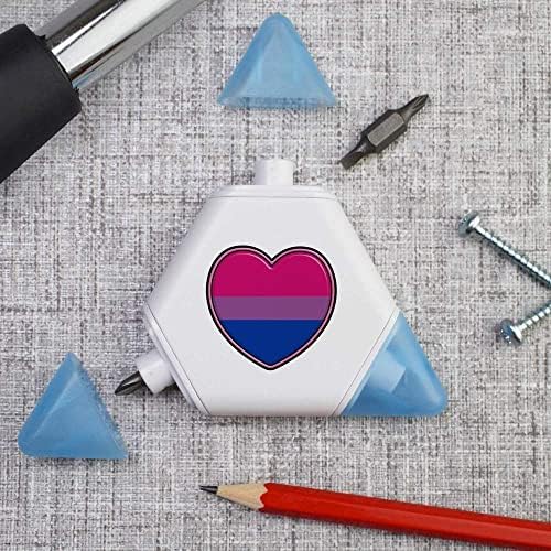 Azeeda 'Biszexuális Pride Flag Szív' Kompakt DIY Multi-Eszköz (TI00025006)