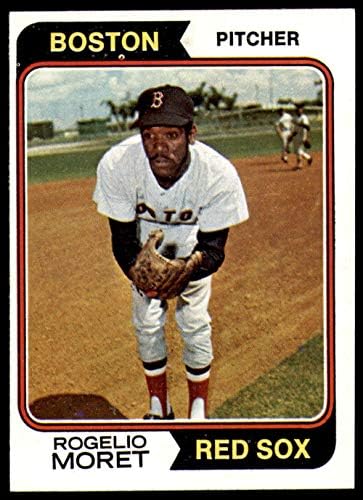 1974 Topps 590 Rogelio Moret EX++++ Kiváló Boston Red Sox Baseball