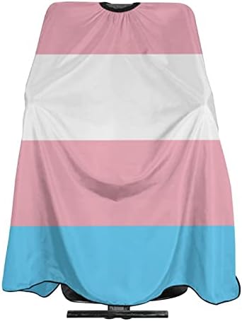 Transznemű Pride Flag Hajvágás Kötény hajvágó Szalon Cape 55 x 66 Hüvelyk, Vízálló, Állítható Snap Haj Köpeny Köpeny,