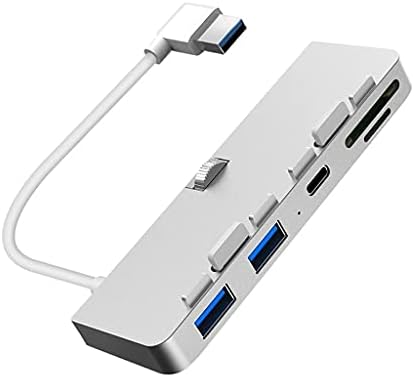 HOUKAI Többfunkciós USB Elosztó，Alumínium Ötvözet USB 3.0 Hub Elosztó Adapter SD/TF Kártya Olvasó
