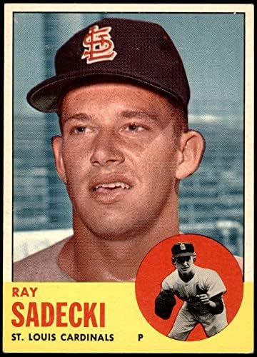 1963 Topps 486 Ray Sadecki St. Louis Cardinals (Baseball Kártya) EX+ Bíborosok