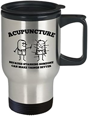 Akupunktúra Kávés Bögre Legjobb Vicces Egyedi Kiropraktika Tea Csésze Tökéletes Ötlet, hogy A Férfiak a Nők Akupunktúra