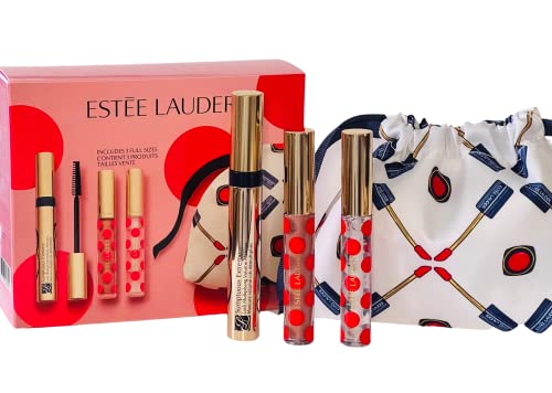 Estee Lauder nagyon fényes ajkak ajándék 2022 set 2 pure color irigység ajak ragyog, pazar extreme szempillaspirál limitált