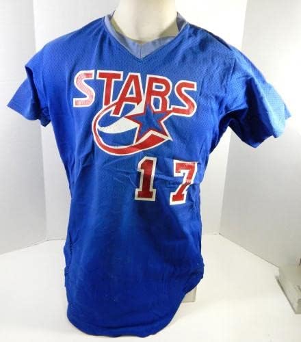 1980-as évek 1990-es évek Elején Huntsville Csillagok 17 Játék Használt, Kék Mez 44 DP23954 - Játék Használt MLB Mezek