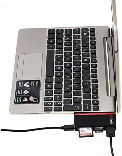 Navitech 2 az 1-ben Laptop/Tablet USB 3.0/2.0 HUB Adapter/Micro USB Bemenet SD/Micro SD Kártya Olvasó, Kompatibilis: