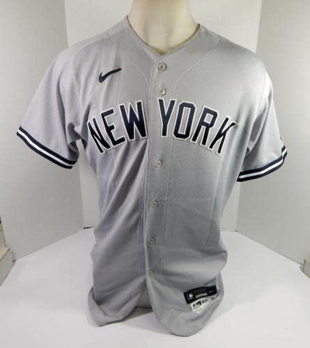 2021 New York Yankees Brooks Kriske 82 Játék Kiadott O Használt Szürke Jersey-16 P 1 - Játék Használt MLB Mezek