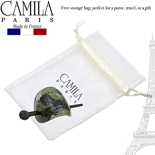 Camila Párizs CP3344 francia Haj Konty-tartó Fedelét Kap fejtetőre fésült frizura, Haj, Zöld, Hajam Pin-Thru, Erős tartás