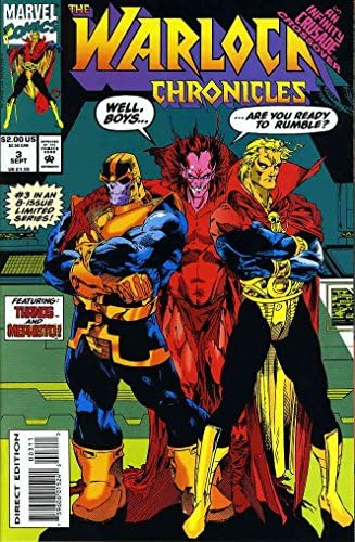 Warlock Krónikák 3 VF/NM ; Marvel képregény | Infinity Keresztes Thanos