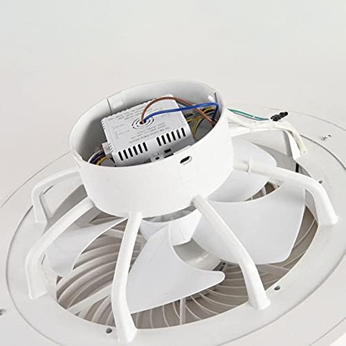 IBalody Fehér Mennyezeti Ventilátor LED Kerek Mennyezeti Ventilátor, Fény, Néma, Akril Ventilátor Mennyezeti Lámpa Fokozatmentes