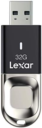 Lexar LJDF35-32GBNL Jumpdrive Ujjlenyomat-F35 32 GB USB 3.0 pendrive, Fekete/Ezüst