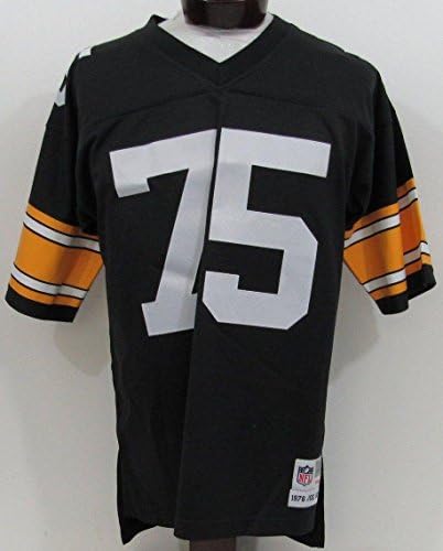 Úgy értem, hogy Joe Zöld Pittsburgh Steelers Mitchell pedig Ness Fekete Jersey 135599 - Aláíratlan NFL Játék Használt