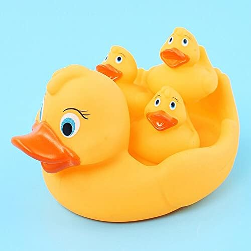 PLASTIFIC Aranyos Sárga Kacsa Család, Fürdő Szett Úszó Fürdőkádban Játékok Gyerekeknek Medence, Kacsák Vicces Vízben