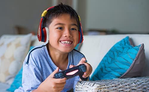 eKids Super Mario Vezeték nélküli Bluetooth Hordozható Gyerekek Fejhallgató Mikrofonnal, Hangerő Csökken, hogy Megvédje