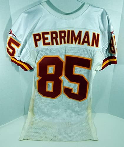 1997-ben a Kansas City Chiefs Brett Perriman 85 Játék Kiadott Fehér Jersey 40 DP17016 - Aláíratlan NFL Játék Használt