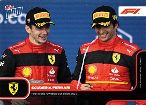 2022 Formula 1 F1 Topps Most 18 Scuderia Ferrari Racing Kártya - Charles Leclerc & Carlos Új Kozmetikai Termék Jr.
