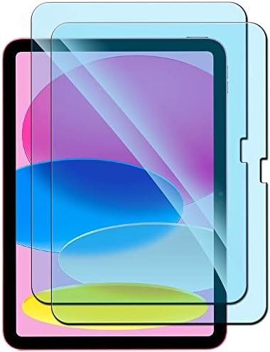 Warmyee [2 Csomag] Kék Fény képernyővédő fólia iPad 10.9 10 Generáció 2022 A2696/A2757/A2777,Edzett Üveg Film Őr iPad