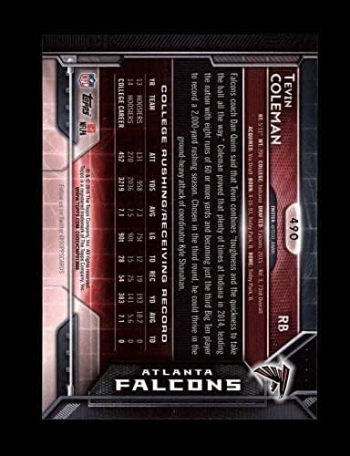 2015 Topps 490 Egy Tevin Coleman Atlanta Falcons (Foci Kártya) (Futás) NM/MT Falcons Indiana