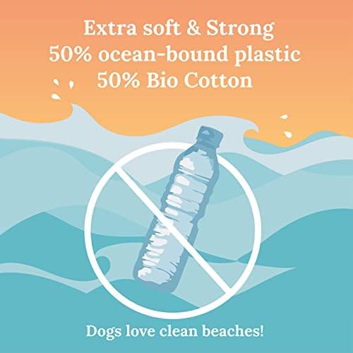 Seawoof Póráz a Kutyák - Környezetbarát, Újrahasznosított Műanyag Kutya Képzés Eszköz - Multi-Virágos - 1 x 5'