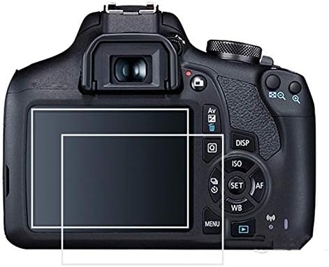 Edzett Üveg Fólia Canon EOS D1500 - [2PACK] Anti-Semmiből Ultra Vékony Képernyő Védő fóliát Canon EOS 1200D/1300D/1500D/2000D