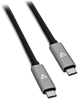 V7 V7UCC-2M-ALUGR-1NC USB-C Kábel 6.6' 24 Pin USB-C M/M, Fekete