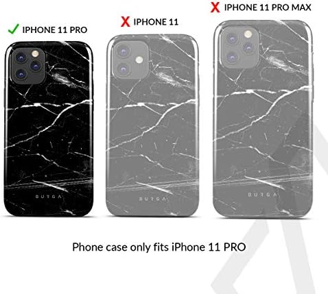 BURGA Telefon Esetében Kompatibilis az iPhone 11 PRO - Hibrid 2 Rétegű, Kemény Héj + Szilikon védőtok -Noir Eredetű