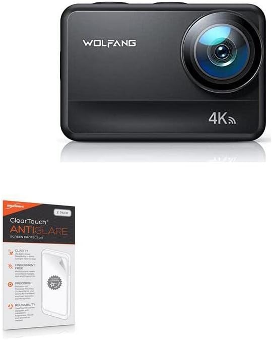 BoxWave képernyővédő fólia Kompatibilis Wolfang GA400 Akció Kamera - ClearTouch csillogásmentes (2 Csomag), Anti-Ujjlenyomat-Matt