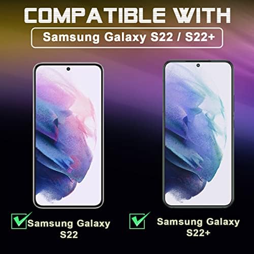 (3 Csomag) Orzero Kompatibilis a Samsung Galaxy S22 5G, Samsung Galaxy S22 Plusz 5G Kamera Lencséjét Védő, Edzett Üveg