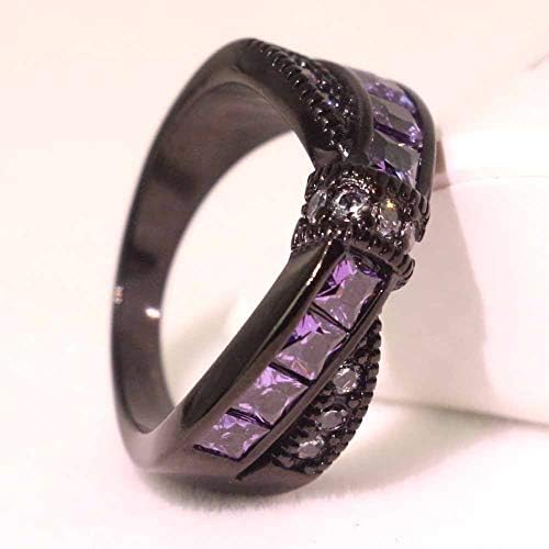 ringheart 2 Gyűrűk Az Övé Pár Gyűrű Fekete Arany Töltött Női Esküvői Gyűrű Cz Titán-Acél Férfi Gyűrű, Esküvői Zenekarok