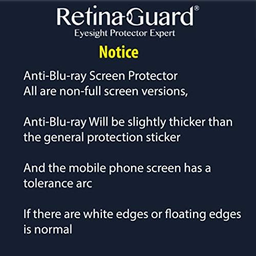 RetinaGuard Anti Kék Fény Edzett Üveg kijelző Védő fólia iPhone Xs, iPhone, X, SGS, valamint Intertek Tesztelt, Blokkok