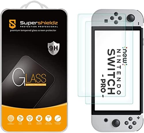 Supershieldz (2 Csomag), amelynek Célja a Nintendo Kapcsoló OLED (2021) Edzett Üveg kijelző Védő fólia, 0.32 mm, Anti