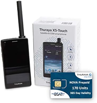 OSAT Thuraya X5 Érintse meg a Műholdas Telefon & NOVA SIM 170 Egységek (200 Perc) a 365 Nap Érvényesség
