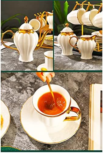 Tök textúra arany berakásos porcelán Kávés készlet Teás készlet Kerámia cserép Teáskanna csésze Tea csésze Európai kávé
