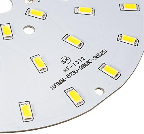 uxcell LED Chip Izzó 300mA 18W 36 Led-5730 Felületre Szerelt Eszközök Modul Alumínium Tábla Meleg Fehér Szuper Fényes
