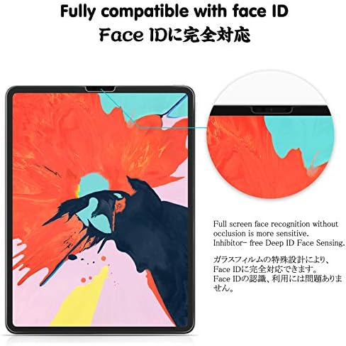 Megoo (2 csomag) Képernyő Védő új iPad Pro 12.9, Edzett Üveg/Érzékeny/Kör Szélén, az Apple Ceruza Szembe ID Kompatibilis