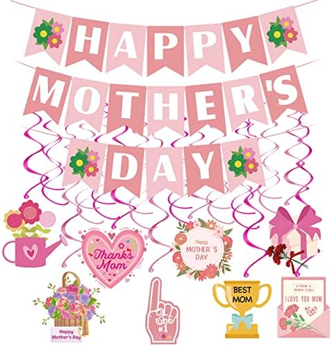 Boldog anyák Napja Dekoráció, Boldog anyák napját Banner, Boldog anyák Napja Lóg Kavarog Dekoráció Boldog Anyák Napja