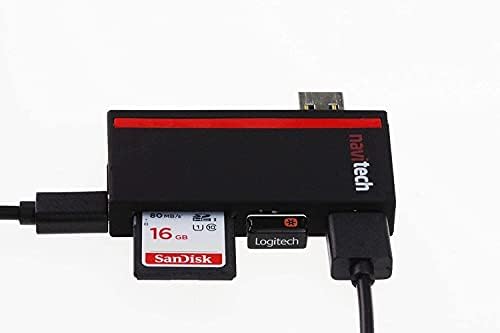 Navitech 2 az 1-ben Laptop/Tablet USB 3.0/2.0 HUB Adapter/Micro USB Bemenet SD/Micro SD Kártya Olvasó Kompatibilis a
