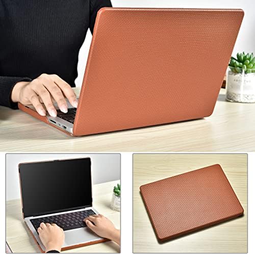 Prémium minőségű Valódi Bőr tok MacBook Pro 14 Hüvelyk 2021 Kiadás (Modell: A2442), Kézzel készített Premium Vintage