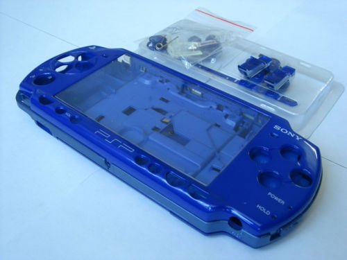 Kék Teljes Ház Shell Előlap tok SONY PSP 2000 Slim&Lite