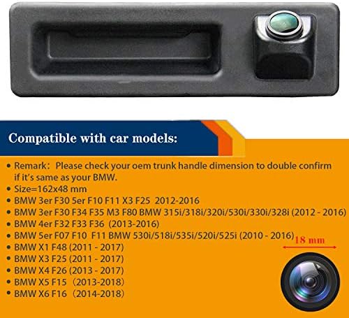 HD 1280x720 tolatókamera Integrált Csomagtartó Kilincs Hátsó Nézet Biztonsági Kamera 3er F30 5er F10 F11 X3 F25 320Li/530i/328i-t/535Li/520Li
