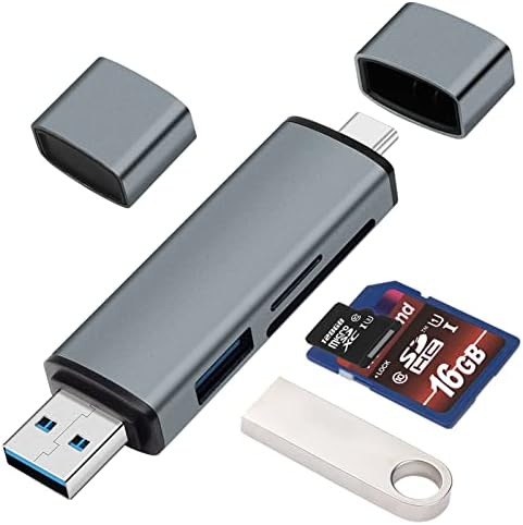 SD-Kártya Olvasó, BorlterClamp USB-C, SD Kártya Olvasó, 5, 1, Micro SD Kártya Olvasó, USB C-USB 3.0 Memória kártyaolvasó