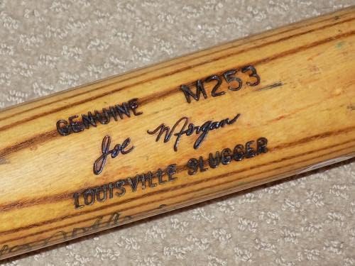Joe Morgan H&B a Játékban Használt Aláírt Bat Phillies Vörösök HOF PSA GU 8 - Game Használt MLB Denevérek