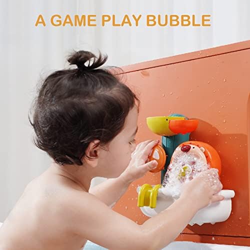 Fürdő Játékok Gyerekeknek 4-8,Kád Víz Buborék Játékok, baba,Bébi, Gyerek, Fürdőszoba Hogy Buborék 4 Erős tapadókoronggal,Szép