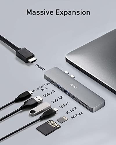 Anker USB-C Hub a MacBook, PowerExpand Közvetlen 7-in-2 USB C Adapter Kompatibilis a Thunderbolt 3 Port, 100W Teljesítmény