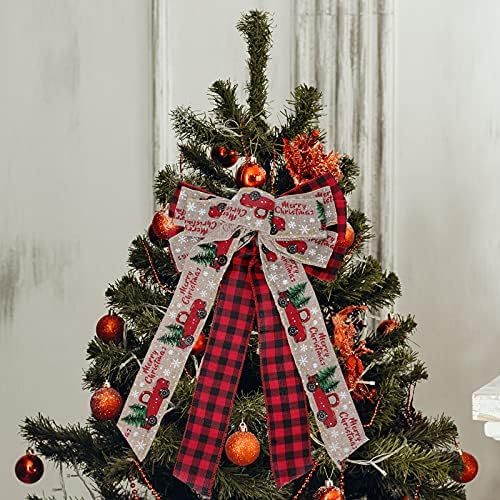 GALPADA Karácsonyi Díszek 1db Karácsonyi Bowknot Dekoráció DIY Bowknot Dísze Jelenet Elrendezés Kellék Piros